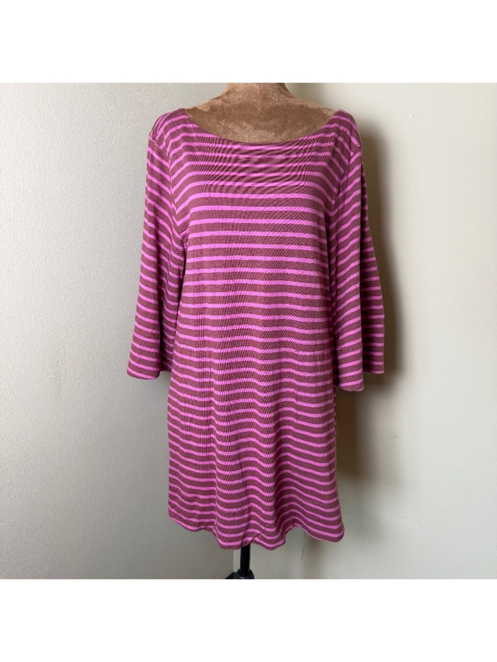 Free People Beach T-Shirt Mini Dress Womens Medium Pink Tunic Shift Boho Resort